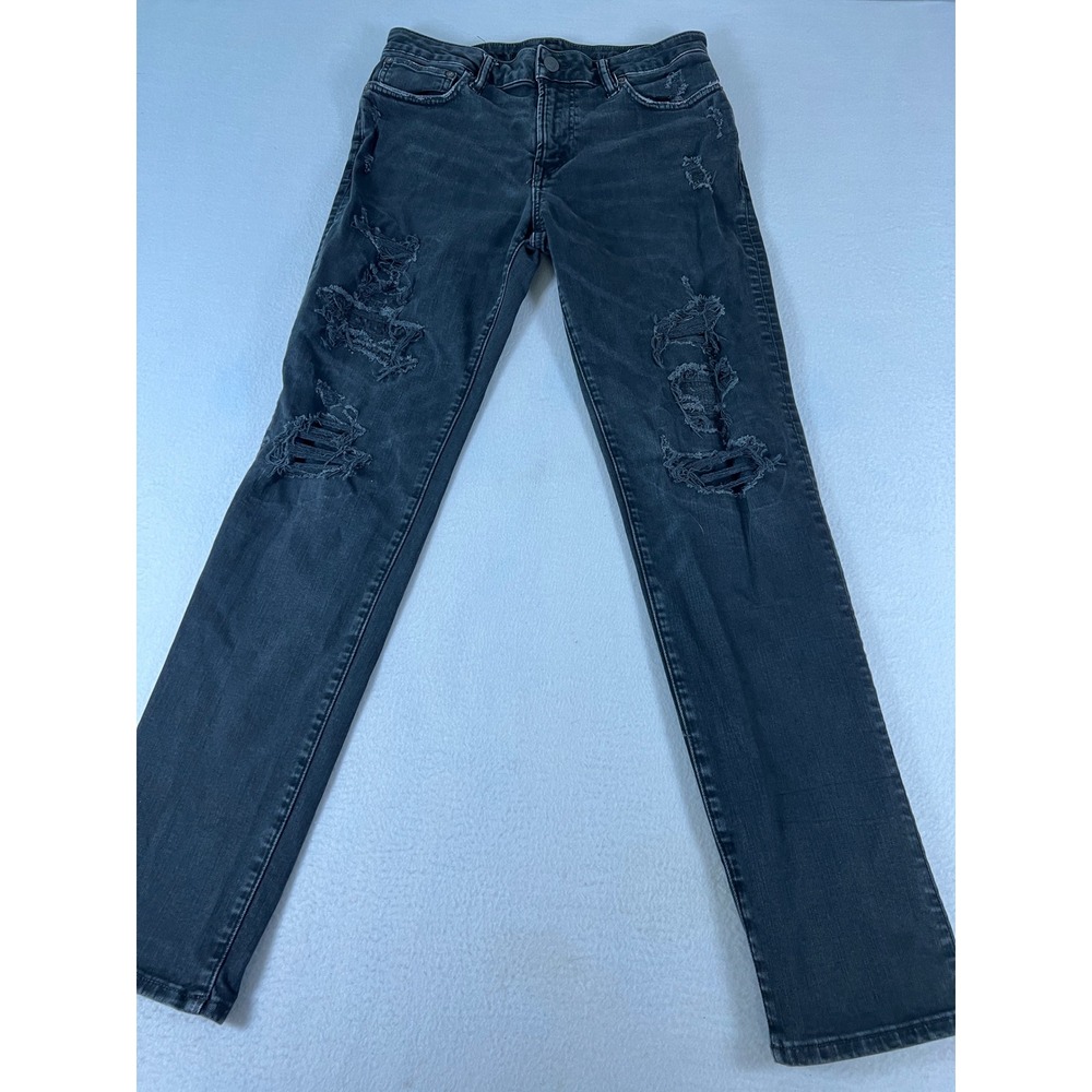 American Eagle Jeans Women 2 Black Excellent Distressed Ne(x)t Level Flex Slim